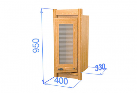 Шкаф настенный со стеклом на 400 "Хлоя"