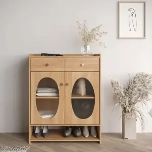 Комод для прихожей "Bubble" со стеклом