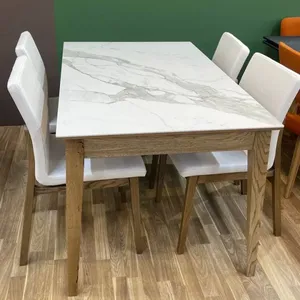 Стол "Оримэкс" Франк-М 120/160 керамика (светлый дуб с черной патиной)