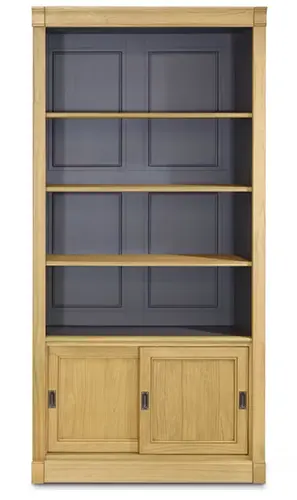 Шкаф книжный с 3 деревянными полками Library Lyon