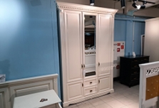 Шкаф 3-дверный для одежды "Афина" (ваниль)