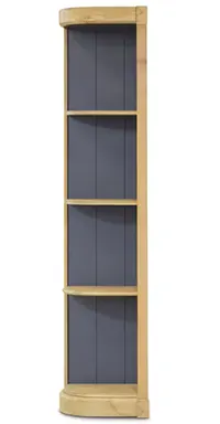Стеллаж с 3 деревянными полками Library Lyon левый