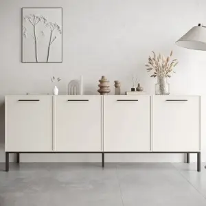 Комод 4х дверный "Nicole" белый