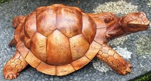 Деревянная фигурка ручной работы "Черепаха" 30 см