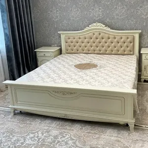 Кровать с мягким изголовьем 180 "Элипс" Белый