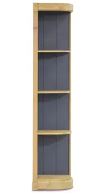Стеллаж с 3 деревянными полками Library Lyon правый