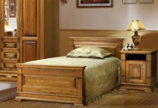 Кровать Верди 90 выс. изножье MK49 Дуб натуральный