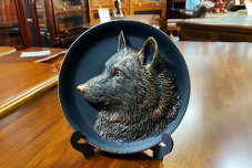 Декоративная тарелка "Волк" 
