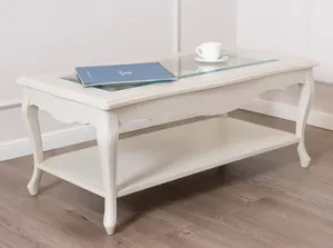 Журнальный стол со стеклянной столешницей Vainilla