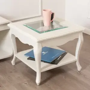 Журнальный стол со стеклянной столешницей Vainilla