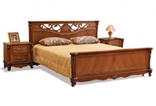 Кровать двойная «Алези» с высоким изножьем П349.12