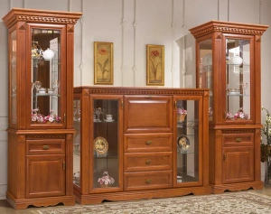 Шкаф с витриной 1дв. "Афина" И010.20 Давиль купить в интернет магазине Мебельный Салон. Звоните +7 495 743 46 14