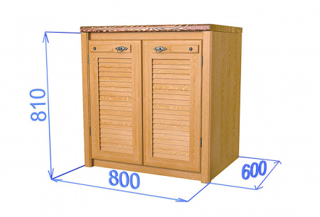 Шкаф-стол с двумя дверцами на 800 "Хлоя"