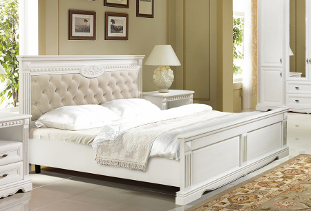 Кровать "Афина" 180 Белая эмаль