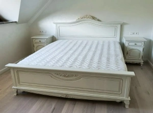 Кровать с мягким изголовьем 120 "Элипс" Белый 2473 купить в интернет магазине Мебельный Салон. Звоните +7 495 743 46 14