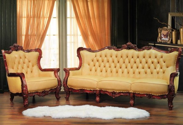 Резной диван трехместный FS09-3 купить в интернет магазине Мебельный Салон. Звоните +7 495 743 46 14