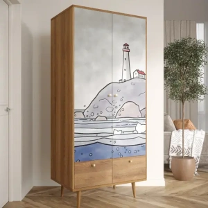 Шкаф "Berber"  BB16/Print_51 купить в интернет магазине Мебельный Салон. Звоните +7 495 743 46 14
