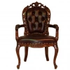 Резное кресло DR-030A Green  купить в интернет магазине Мебельный Салон. Звоните +7 495 743 46 14