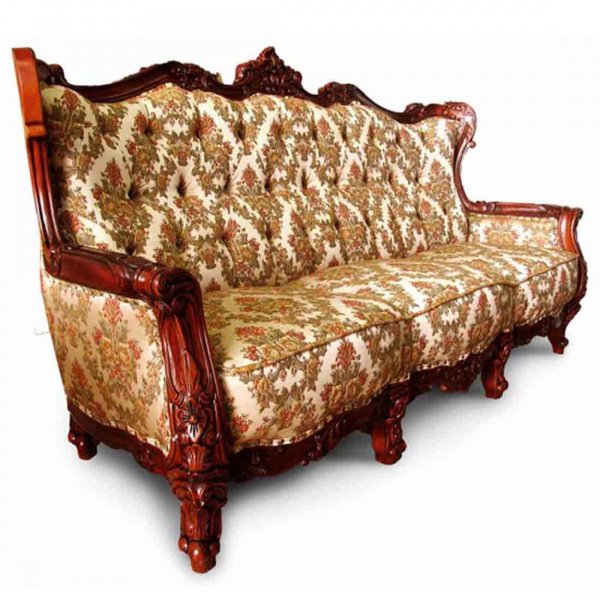 Резной диван трехместный FS09-3a купить в интернет магазине Мебельный Салон. Звоните +7 495 743 46 14