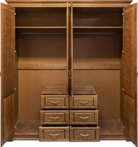 Шкаф для одежды 4д «Верди Классик» Дуб рустикаль П3.0487.1.01 купить в интернет магазине Мебельный Салон. Звоните +7 495 743 46 14