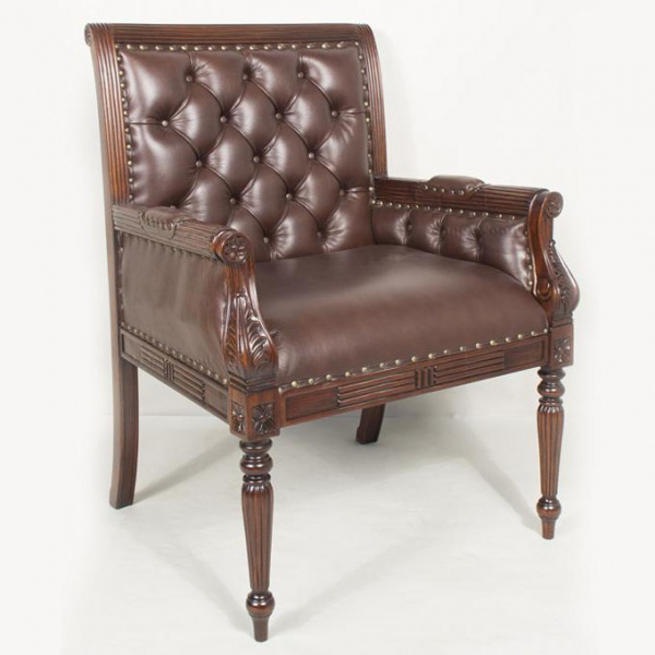 Кожаное кресло MSM.188 BROWN купить в интернет магазине Мебельный Салон. Звоните +7 495 743 46 14