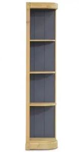 Стеллаж с 3 деревянными полками Library Lyon правый