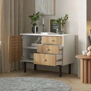 Комод с 3 ящиками и дверкой "Koto" KT11 купить в интернет магазине Мебельный Салон. Звоните +7 495 743 46 14