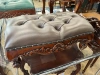 Банкетка кожаная с каретной стяжкой MSU.496 Brown PAS03 L143  купить в интернет магазине Мебельный Салон. Звоните +7 495 743 46 14