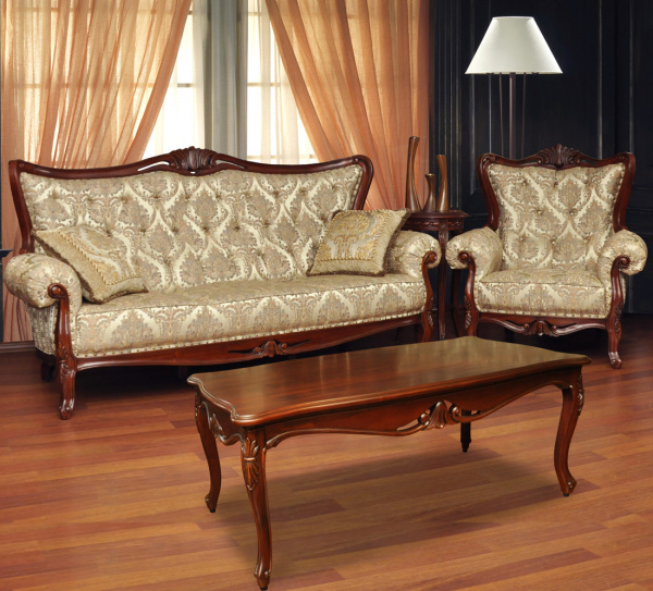 Резной диван трехместный FS05-3 купить в интернет магазине Мебельный Салон. Звоните +7 495 743 46 14
